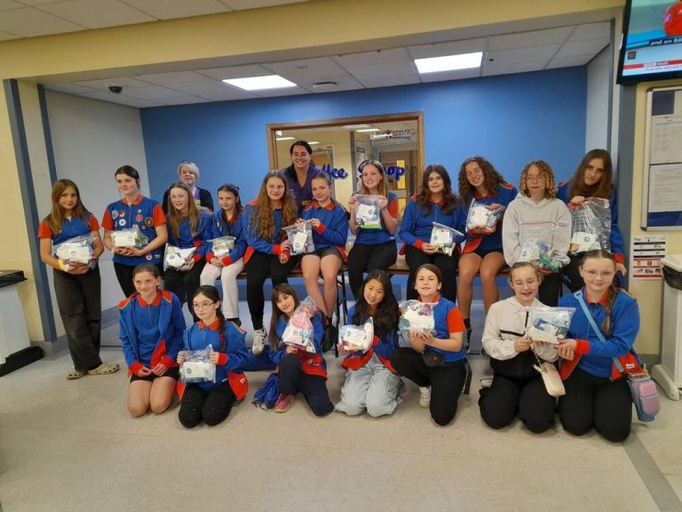 2nd Studley Girl Guides Comfort Bag Donation